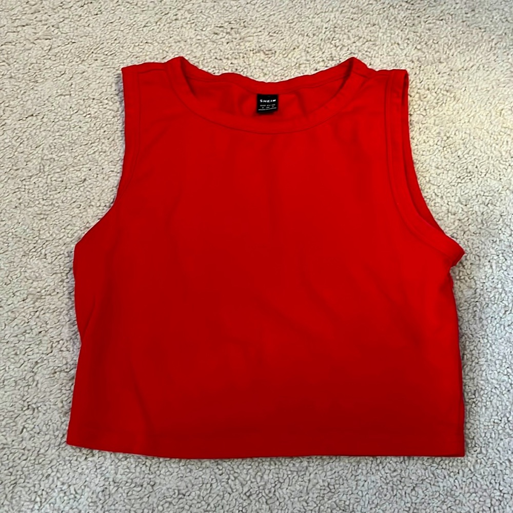 Red tank top